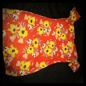 Off the shoulder floural dress